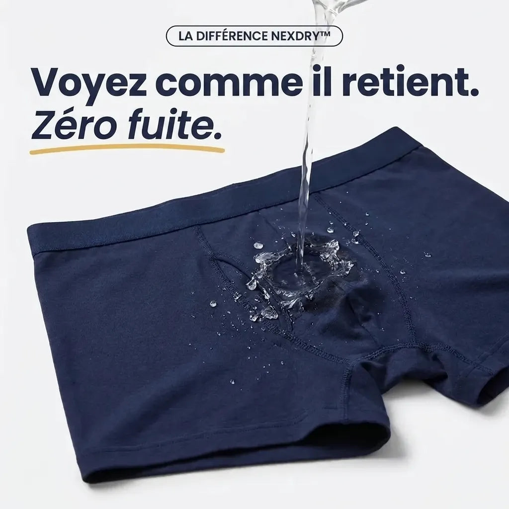 Boxers d’incontinence ultra-absorbants pour hommes