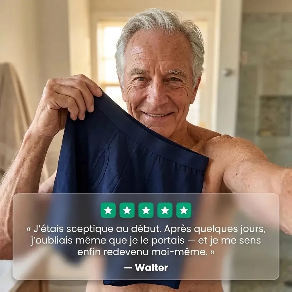 Boxers d’incontinence ultra-absorbants pour hommes
