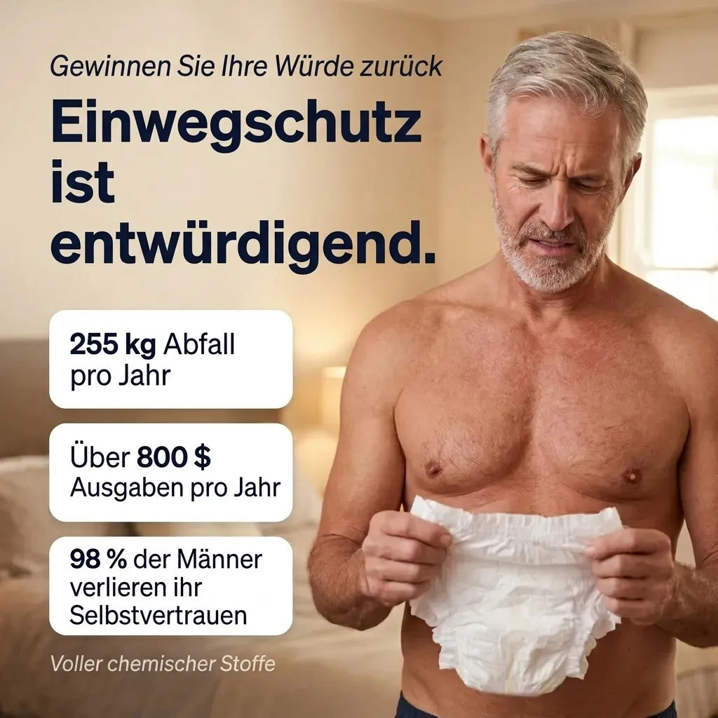 Ultraabsorbierende Inkontinenz-Boxershorts für Männer